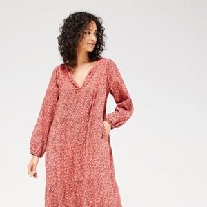 LACAUSA Savannah Dress in Rhubarb XS